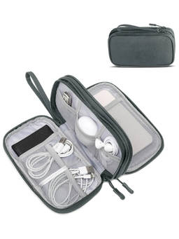Cortina - Nylon Electronics Accessories Organizer Grey