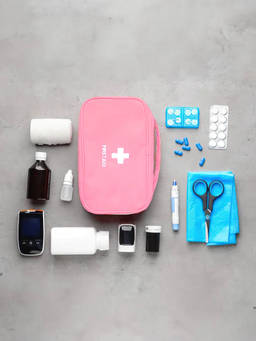 Cortina - Nylon First Aid Bag Pink