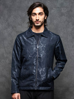 Rare Rabbit - Braga Dark Navy Blue Jacket