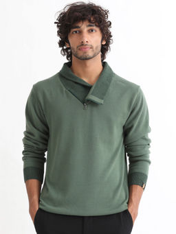 Rare Rabbit - Denver Dark Green Sweater