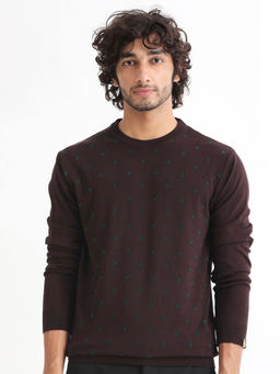 Rare Rabbit - Flock Primary Maroon Sweater