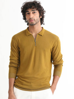 Rare Rabbit - Griffin Primary Mustard Sweater