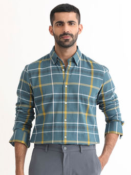 Rare Rabbit - Keller Primary Navy Blue Casual Shirt