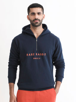 Rare Rabbit - Loral Primary Navy Blue Sweatshirt
