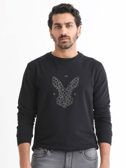 Rare Rabbit - Petra Primary Black Sweatshirt
