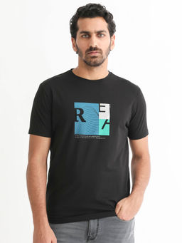 Rare Rabbit - Salta Primary Black T-Shirt