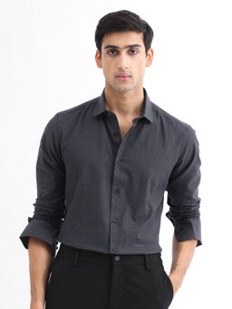 Rare Rabbit - Stark Primary Black Casual Shirt