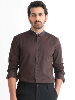 Rare Rabbit - Tehran Dark Brown Casual Shirt