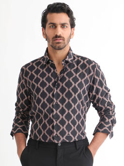 Rare Rabbit - Tulsa Primary Black Casual Shirt