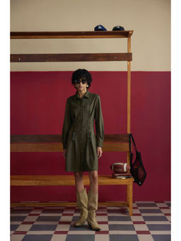 Muvazo - Olive Cinch Dress