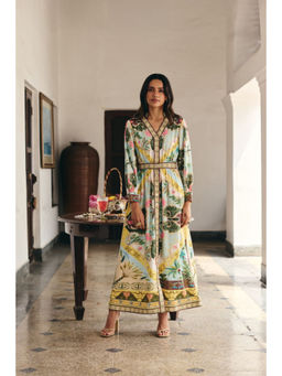Muvazo - Coast flora Printed Dress