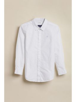 Allen Solly - Boys White Print Casual Shirt