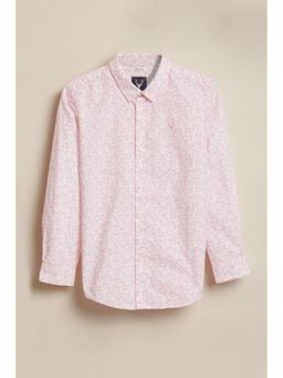 Allen Solly - Boys Pink Print Casual Shirt