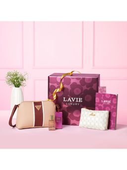 Lavie Luxe - Roselle Elixir -Women Handbag Giftset-Pink (Medium)
