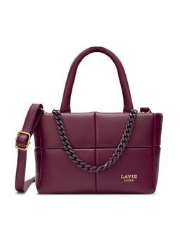 Lavie Luxe - Women's Shoulder Bag with Detachable Strap (Wine) (XS)