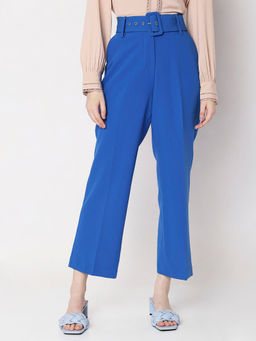 VERO MODA - Blue High Rise Belted Pants (Set of 2)