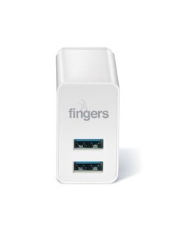 FINGERS - PA0503A, BIS Certified | 3.0 Amp Dual USB Wall Charger & Power Adapter