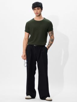 The Souled Store - Originals Solids: Olive Men T-Shirt