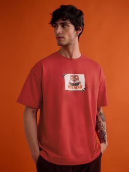 The Souled Store - Official Inside Out: Anger Men Oversized T-Shirt