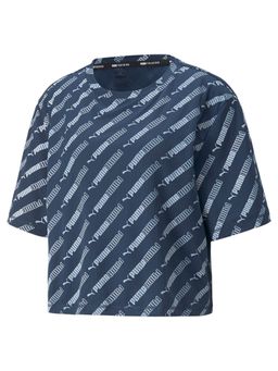 Puma - Train Favourite Aop Crop Ss Women's Blue T-shirts
