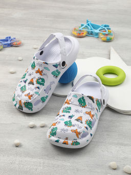 LIBERTY - Lucy & Luke ALEX-K2E Slingback Casual Printed Clogs - Off White