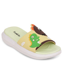 LIBERTY - Lucy & Luke HIPPO-S98 Casual Sliders Yellow & Green