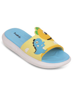 LIBERTY - Lucy & Luke HIPPO-S98 Casual Sliders Yellow & Blue