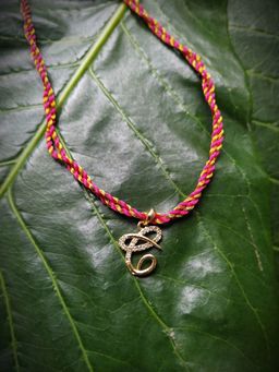 Digital Dress Room - Letter C Name Rakhi Designs Personalized Alphabet Gold Plated Customized Ad