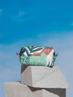 Pipa Bella by Nykaa Fashion - Quirky Green & Brown Tropical Kate Rectangular Travel Pouch