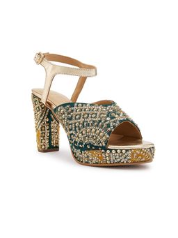 Anaar - Blue Heer Platform Sandals