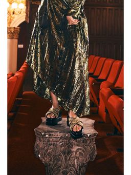 Anaar - Gold Soleilita Wedge Heels