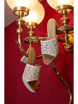 Anaar - Ivory Festive Fairy Heel Sandals