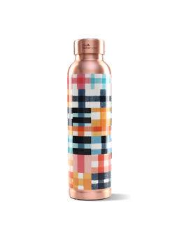 The Better Home - Copper Bottle 950ml Patchwork