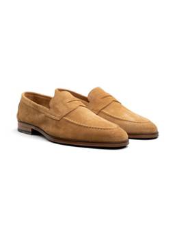 ITALIAN SHOES COMPANY - Men Tan Unlined Penny Loafer