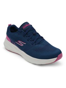 SKECHERS - Womens GO RUN RIDE 7 Navy Pink Running Shoes