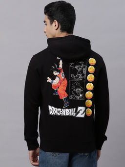 Free Authority - Mens Dragon Ball Z Printed Black Hoodie