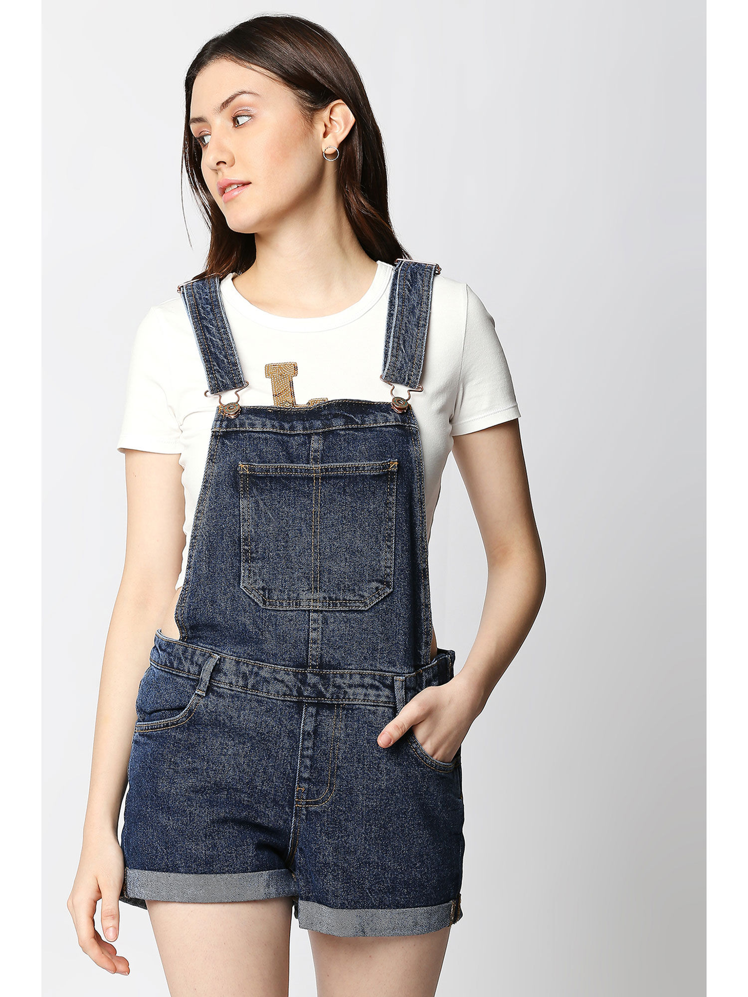 Love Gen Dark Blue Miami Short Dungaree 