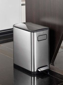 OBSESSIONS - Eko Soft-Close Bathroom Trash Can 45L Stainless Steel Pedal Bin