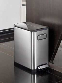 OBSESSIONS - Eko Soft-Close Bathroom Trash Can 20L Stainless Steel Pedal Bin