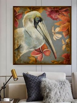 The Art House - Grey Orange Abstract Wall Art