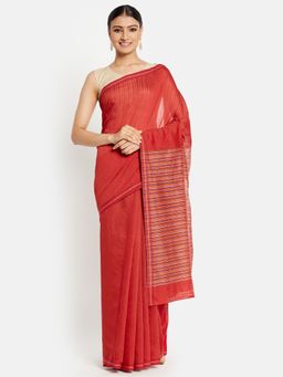 Fabindia - Modal Blend Striped Saree