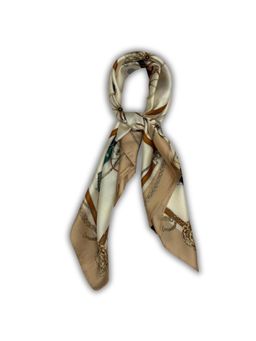 The Tie Hub - Beige & Ivory Pure Microfiber Scarf