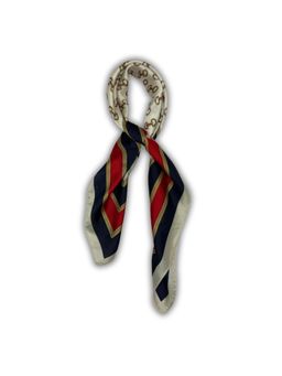 The Tie Hub - Navy Blue & Red Pure Microfiber Scarf