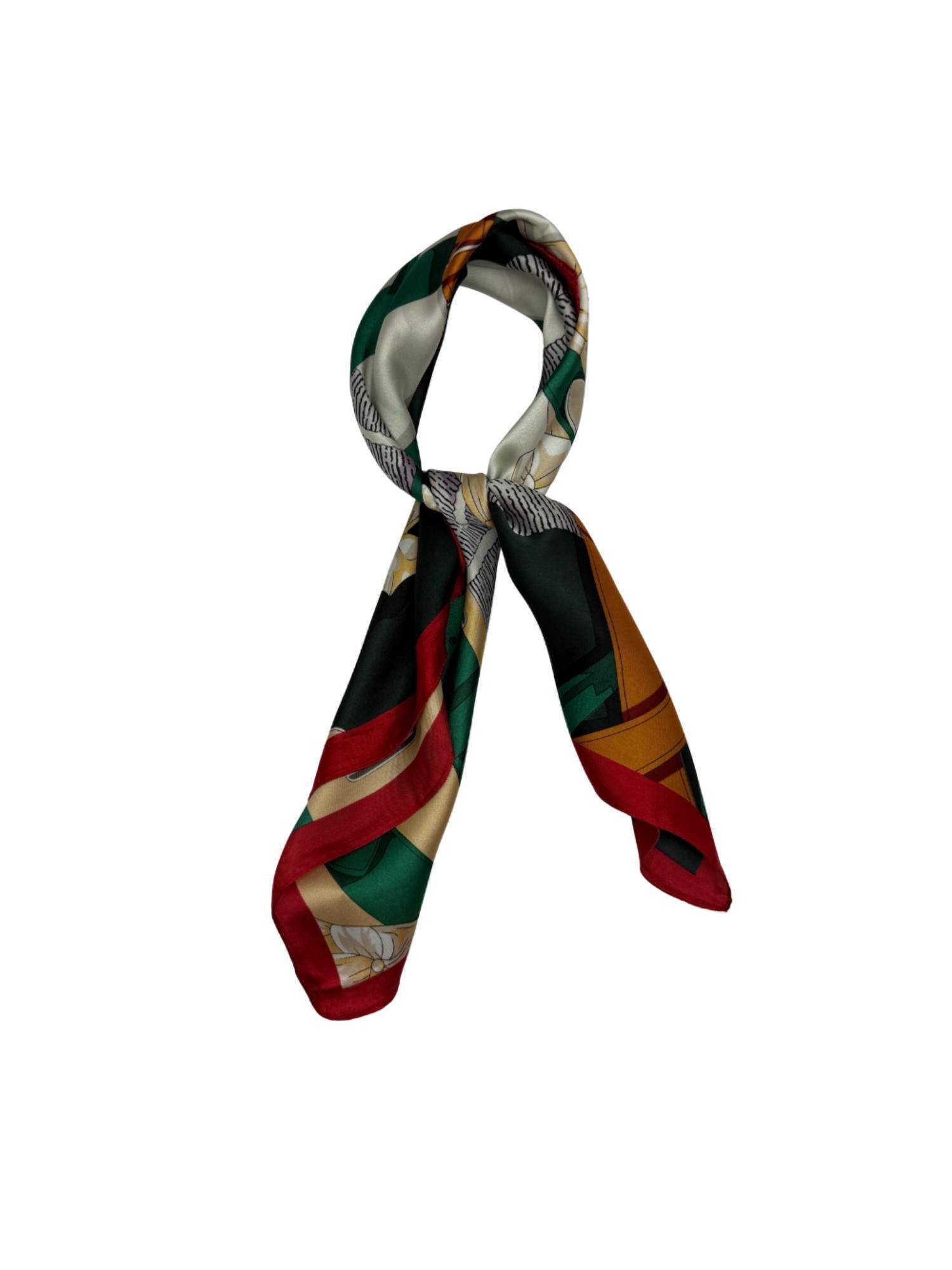 Red & Cream Pure Microfiber Scarf-picture-6
