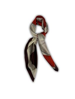 The Tie Hub - Brown & Cream Pure Microfiber Scarf