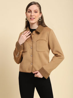 Global Republic - Women Brown Solid Coat
