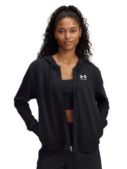 Under Armour - Ua Women's Black Rival Terry Full-Zip Hooded Jacket