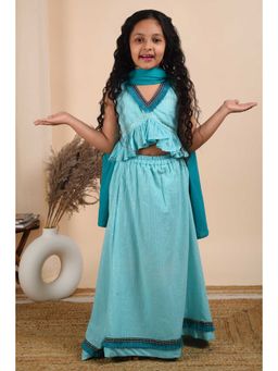 The Cotton Staple - Naaz Lehenga Set (Set of 3)