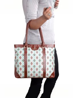 The Clownfish - Womens Laptop Bag Miranda Sky Blue Diamond D - TCFWLBJU-GA-14SKBU-DIA