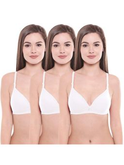 Bodycare - Pack of 3 Lightly Padded Bra In White Colour